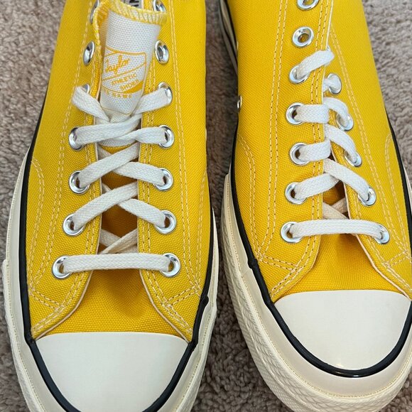 Unisex Converse Chuck Taylor 70 Yellow & Cream Lowtop Sneakers Size M10/W12 BNIB - Picture 4 of 7